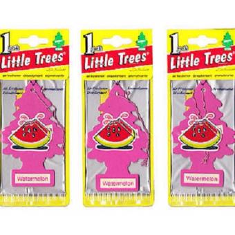 Little Trees® แผ่นน้ำหอมปรับอากาศ รูปต้นไม้ กลิ่น Watermelon จำนวน 3 ชิ้น Little Trees® แผ่นน้ำหอมปรับอากาศ รูปต้นไม้ กลิ่น Watermelon จำนวน 3 ชิ้น