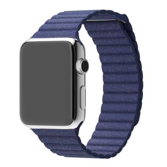 หนังแท้เข็มขัดรัดสายนาฬิกาคล้องแม่เหล็กสำหรับ Apple Watch 42มมบีแอล หนังแท้เข็มขัดรัดสายนาฬิกาคล้องแม่เหล็กสำหรับ Apple Watch 42มมบีแอล