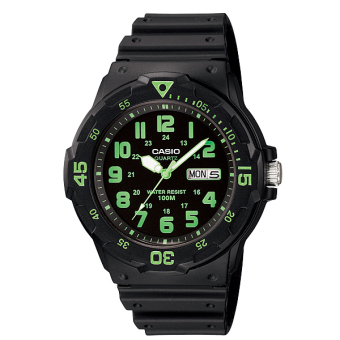 Casio Standard นาฬิกาข้อมือผู้ชาย สีดำ สายเรซิ่น รุ่น MRW-200H-3BVDF Casio Standard นาฬิกาข้อมือผู้ชาย สีดำ สายเรซิ่น รุ่น MRW-200H-3BVDF