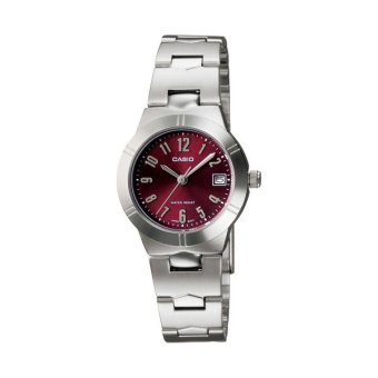 Casio Standard นาฬิกาข้อมือผู้หญิง สายสแตนเลส รุ่น LTP-1241D-4A2DF - Silver/Red Casio Standard นาฬิกาข้อมือผู้หญิง สายสแตนเลส รุ่น LTP-1241D-4A2DF - Silver/Red