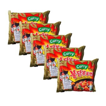 Samyang Hot chicken Ramen curry flavor มาม่าเกาหลีแบบแห้งรสแกงกะหรี่ไก่สูตรเผ็ด(ตราซัมยัง) 140g แพค 5 Samyang Hot chicken Ramen curry flavor มาม่าเกาหลีแบบแห้งรสแกงกะหรี่ไก่สูตรเผ็ด(ตราซัมยัง) 140g แพค 5