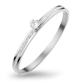 555jewelry 316L Bangle กำไล รุ่น MNC-BG234-A (สี Steel) 555jewelry 316L Bangle กำไล รุ่น MNC-BG234-A (สี Steel)