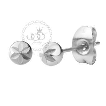 555jewelry ต่างหู สแตนเลสสตีล - ต่างหูก้านเสียบทรงกลม (สี - สตีล) รุ่น MNC-ER575-A 555jewelry ต่างหู สแตนเลสสตีล - ต่างหูก้านเสียบทรงกลม (สี - สตีล) รุ่น MNC-ER575-A