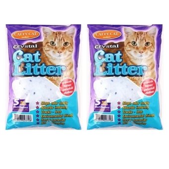 Catty Cat ทรายแมว คริสตัล 5L. (2 units) Catty Cat ทรายแมว คริสตัล 5L. (2 units)