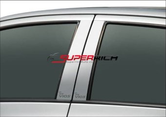 TFP เสาข้างประตู เสาสแตนเลสประตู (Pillar Cover) (สแตนเลส) / Vios 2007 TFP เสาข้างประตู เสาสแตนเลสประตู (Pillar Cover) (สแตนเลส) / Vios 2007