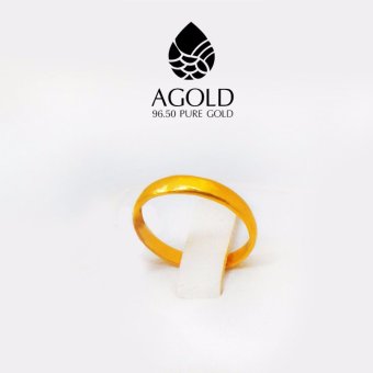 AGOLD ST01 แหวนลายเกลี้ยง ทองคำแท้ 96.5% น้ำหนัก ครึ่งสลึง 1.9 กรัม ฟรีกล่องใส่เครื่องประดับ AGOLD ST01 แหวนลายเกลี้ยง ทองคำแท้ 96.5% น้ำหนัก ครึ่งสลึง 1.9 กรัม ฟรีกล่องใส่เครื่องประดับ