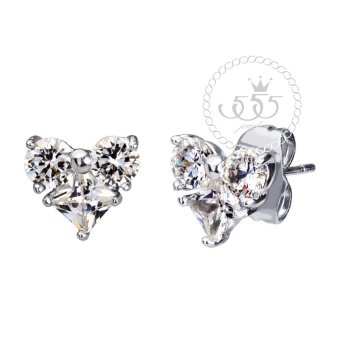 555jewelry เครื่องประดับ ต่างหูสตั๊ดประดับ CZ รูปหัวใจน่ารักๆดีไซน์เรียบหรู รุ่น MNC-BER618-A (สีเงิน) 555jewelry เครื่องประดับ ต่างหูสตั๊ดประดับ CZ รูปหัวใจน่ารักๆดีไซน์เรียบหรู รุ่น MNC-BER618-A (สีเงิน)