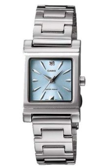 Casio Standard นาฬิกาข้อมือผู้หญิง สายสแตนเลส รุ่น LTP1237D-2 - สีเงิน/ฟ้า Casio Standard นาฬิกาข้อมือผู้หญิง สายสแตนเลส รุ่น LTP1237D-2 - สีเงิน/ฟ้า