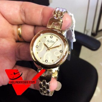 Alba modern ladies นาฬิกาข้อมือหญิง ทรงกลม สายสแตนเลสสีทอง รุ่น AH8332X1 Alba modern ladies นาฬิกาข้อมือหญิง ทรงกลม สายสแตนเลสสีทอง รุ่น AH8332X1