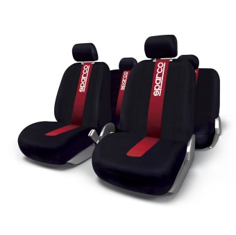 HC Sparco ผ้าหุ้มเบาะ รุ่น SPC1013 - สีดำ/แดง (ชุด 4 ชิ้น) HC Sparco ผ้าหุ้มเบาะ รุ่น SPC1013 - สีดำ/แดง (ชุด 4 ชิ้น)