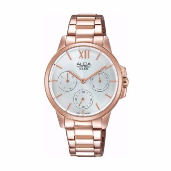 ALBA นาฬิกาข้อมือผู้หญิง สายสแตนเลส Pinkgold รุ่น AP6480X1 ALBA นาฬิกาข้อมือผู้หญิง สายสแตนเลส Pinkgold รุ่น AP6480X1