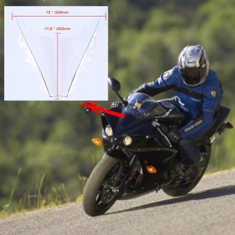 รถจักรยานยนต์ดับเบิลบับเบิล Windproof กระจกกระจกสำหรับ Yamaha R6 2006 ที่ 2007 รถจักรยานยนต์ดับเบิลบับเบิล Windproof กระจกกระจกสำหรับ Yamaha R6 2006 ที่ 2007