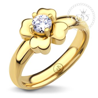 555jewelry แหวนดีไซน์เรียบ สี ทอง รูปดอกไม้ รุ่น MNC-R712-B - แหวนเรียบ แหวนผู้หญิง สแตนเลสสตีล (R47) 555jewelry แหวนดีไซน์เรียบ สี ทอง รูปดอกไม้ รุ่น MNC-R712-B - แหวนเรียบ แหวนผู้หญิง สแตนเลสสตีล (R47)