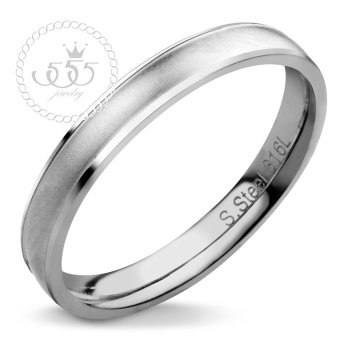 555jewelry เครื่องประดับ ผู้หญิง แหวน สแตนเลสสตีล - แหวนเกลี้ยง ผิวทรายละมุน สีสตีล รุ่น MNC-R723-A 555jewelry เครื่องประดับ ผู้หญิง แหวน สแตนเลสสตีล - แหวนเกลี้ยง ผิวทรายละมุน สีสตีล รุ่น MNC-R723-A
