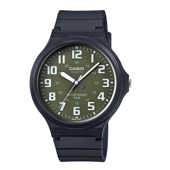 Casio Standard นาฬิกาข้อมือผู้ชาย สายเรซิ่น MW-240-3BV Casio Standard นาฬิกาข้อมือผู้ชาย สายเรซิ่น MW-240-3BV