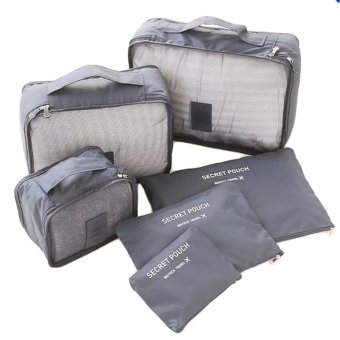 meet กระเป๋าจัดระเบียบเสื้อผ้าสำหรับเดินทาง 6 ชิ้น Travel Organizers Packing Pouches Set 6 Pieces (Gray/สีเทา) meet กระเป๋าจัดระเบียบเสื้อผ้าสำหรับเดินทาง 6 ชิ้น Travel Organizers Packing Pouches Set 6 Pieces (Gray/สีเทา)