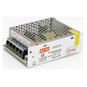 DJSHOP Switching Power Supply สวิตชิ่งเพาเวอร์ซัพพลาย 12V 5A 60W(สีเงิน) DJSHOP Switching Power Supply สวิตชิ่งเพาเวอร์ซัพพลาย 12V 5A 60W(สีเงิน)