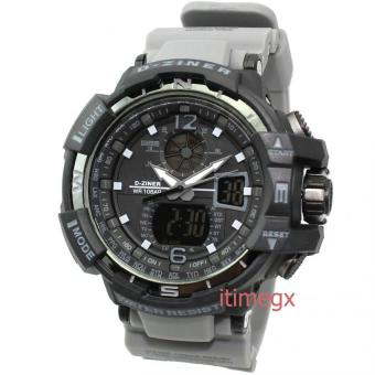 D-ZINER นาฬิกาข้อมือผู้ชาย สายซิลิโคน รุ่น DZ-8089 (สีดำเทา) D-ZINER นาฬิกาข้อมือผู้ชาย สายซิลิโคน รุ่น DZ-8089 (สีดำเทา)