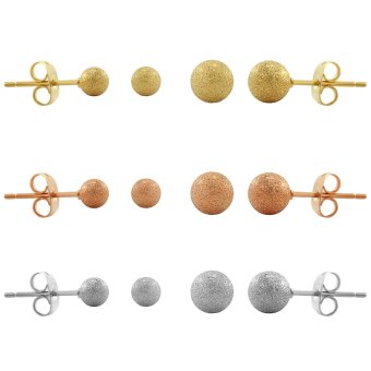 555jewelry เครื่องประดับ ต่างหูสตั๊ด สแตนเลสสตีล - ต่างหูแฟชั่น สีสตีลเงิน , พิ้งโกลด์ , ทอง ขายส่ง6ชิ้น รุ่น SIXSET009 555jewelry เครื่องประดับ ต่างหูสตั๊ด สแตนเลสสตีล - ต่างหูแฟชั่น สีสตีลเงิน , พิ้งโกลด์ , ทอง ขายส่ง6ชิ้น รุ่น SIXSET009