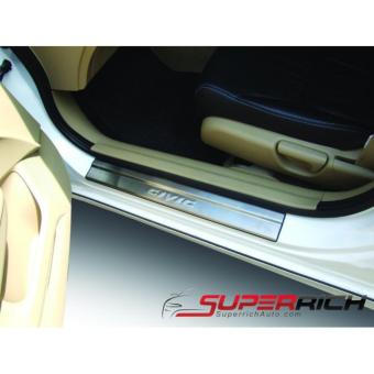 TFP ชายบันได ปั้มนูน กันรอยประตู (โครเมี่ยม) (Scuff Plate) / Honda Civic 2012 TFP ชายบันได ปั้มนูน กันรอยประตู (โครเมี่ยม) (Scuff Plate) / Honda Civic 2012