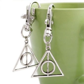 ครีเอทีฟ Harry Potter โลหะโซ่กุญแจเครื่องรางยมฑูตมินิของขวัญพวงกุญแจ ครีเอทีฟ Harry Potter โลหะโซ่กุญแจเครื่องรางยมฑูตมินิของขวัญพวงกุญแจ