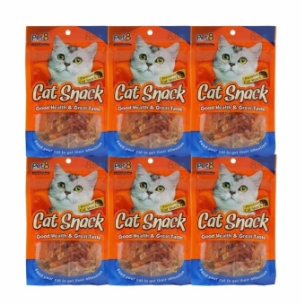 Pet8 ขนมแมว ชิ้นไก่ไลด์ ขนาด 50g ( 6 ถุง ) Pet8 ขนมแมว ชิ้นไก่ไลด์ ขนาด 50g ( 6 ถุง )