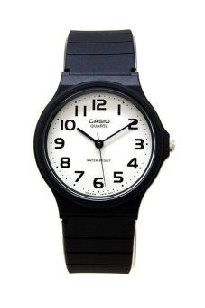 Casio Standard นาฬิกาข้อมือผู้ชาย สีดำ สายเรซิ่น รุ่น MQ-24-7B2 Casio Standard นาฬิกาข้อมือผู้ชาย สีดำ สายเรซิ่น รุ่น MQ-24-7B2