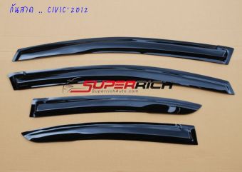 TFP คิ้วกันสาดประตู เลเซอร์ (Weather Guard) (อะคริลิคชาดำ) Civic 2012 TFP คิ้วกันสาดประตู เลเซอร์ (Weather Guard) (อะคริลิคชาดำ) Civic 2012