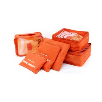 Monopoly กระเป๋าจัดระเบียบเสื้อผ้าสำหรับเดินทาง - Orange (เซ็ท 6 ชิ้น) Monopoly กระเป๋าจัดระเบียบเสื้อผ้าสำหรับเดินทาง - Orange (เซ็ท 6 ชิ้น)