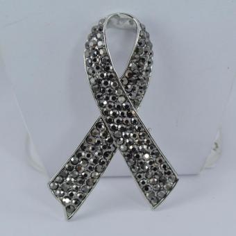 Pearl Jewelry เข็มกลัดไว้อาลัย ริบบิ้น คริสตัลแมกกาไซด์ (White) Pearl Jewelry เข็มกลัดไว้อาลัย ริบบิ้น คริสตัลแมกกาไซด์ (White)