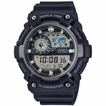 CASIO Standard นาฬิกาข้อมือผู้ชาย สีดำ สายเรซิน รุ่น AEQ-200W-1AVDF CASIO Standard นาฬิกาข้อมือผู้ชาย สีดำ สายเรซิน รุ่น AEQ-200W-1AVDF