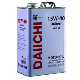 DAIICHI น้ำมันเครื่องเกรดรวม Daitech 15W40 (API SJ) 4 ลิตร DAIICHI น้ำมันเครื่องเกรดรวม Daitech 15W40 (API SJ) 4 ลิตร