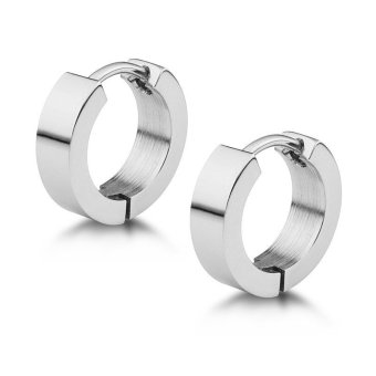 555jewelry ต่างหู สแตนเลสสตีล - ต่างหูห่วงขนาดเล็ก (สี - สตีล) รุ่น MNC-ER574-A 555jewelry ต่างหู สแตนเลสสตีล - ต่างหูห่วงขนาดเล็ก (สี - สตีล) รุ่น MNC-ER574-A