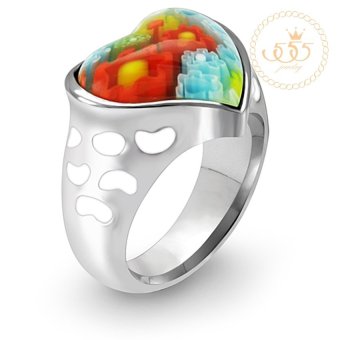 555jewelry แหวนดีไซน์สวยงาม รุ่น MNC-R057 (Steel & แก้วมูราโน่) 555jewelry แหวนดีไซน์สวยงาม รุ่น MNC-R057 (Steel & แก้วมูราโน่)