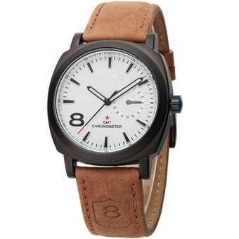 MEGA Quartz Waterproof Frosted Watchband Sport Casual Wristwatch หรูหรานาฬิกาข้อมือ สายหนัง กันน้ำ รุ่น MG0012 (White) MEGA Quartz Waterproof Frosted Watchband Sport Casual Wristwatch หรูหรานาฬิกาข้อมือ สายหนัง กันน้ำ รุ่น MG0012 (White)