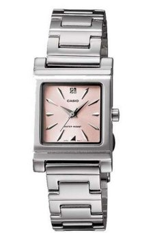 Casio Standard นาฬิกาข้อมือผู้หญิง สายสแตนเลส รุ่น LTP1237D-4 - สีเงิน/ชมพู Casio Standard นาฬิกาข้อมือผู้หญิง สายสแตนเลส รุ่น LTP1237D-4 - สีเงิน/ชมพู