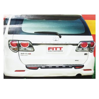 FITT แผ่นกันรอยกันชนท้าย สำหรับรุ่น FORTUNER 2012 แบบหลบเซนเซอร์ FITT แผ่นกันรอยกันชนท้าย สำหรับรุ่น FORTUNER 2012 แบบหลบเซนเซอร์