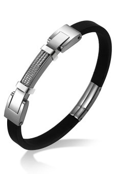 555jewelry กำไลข้อมือ รุ่น MNC-BG087-A (สี Steel) 555jewelry กำไลข้อมือ รุ่น MNC-BG087-A (สี Steel)