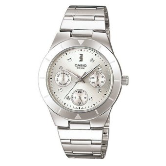 CASIO lady นาฬิกาข้อมือผู้หญิง สีเงิน สายสแตนเลส LTP-2083D-7AVDF CASIO lady นาฬิกาข้อมือผู้หญิง สีเงิน สายสแตนเลส LTP-2083D-7AVDF