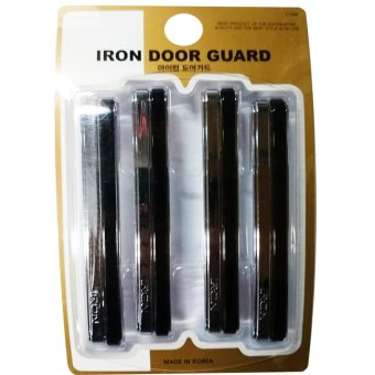 HC Iron Door Guard กันกระแทกประตู สีดำ/โครเมี่ยม 4 ชิ้น HC Iron Door Guard กันกระแทกประตู สีดำ/โครเมี่ยม 4 ชิ้น