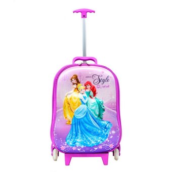 Disney กระเป๋าเดินทางปั๊มนูนเจ้าหญิง 18 นิ้ว Disney กระเป๋าเดินทางปั๊มนูนเจ้าหญิง 18 นิ้ว