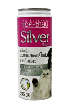 AG-SCIENCE Silver แอค-ซายน์ ซิลเวอร์ นมแพะสำหรับลูกสุนัขและลูกแมว 245 มล. AG-SCIENCE Silver แอค-ซายน์ ซิลเวอร์ นมแพะสำหรับลูกสุนัขและลูกแมว 245 มล.