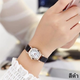 แฟชั่นผู้หญิง Watch นาฬิกาข้อมือผู้หญิง สายหนังพียู รุ่น(black) แฟชั่นผู้หญิง Watch นาฬิกาข้อมือผู้หญิง สายหนังพียู รุ่น(black)