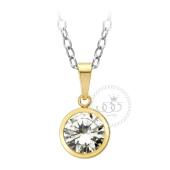 555jewelry จี้เล็กๆฝังหุ้ม CZ รุ่น MNC-P526-B สี Yellow Gold 555jewelry จี้เล็กๆฝังหุ้ม CZ รุ่น MNC-P526-B สี Yellow Gold