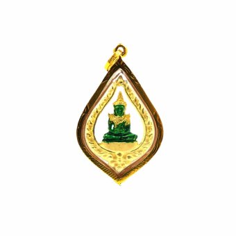 จี้พระแก้วมรกต ขอบทอง ลายน้ำ องค์กลาง จี้พระแก้วมรกต ขอบทอง ลายน้ำ องค์กลาง