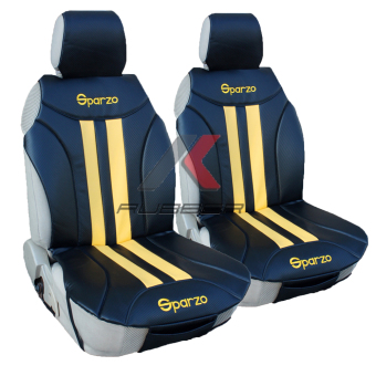 SPARZO ชุดหุ้มเบาะเสริมคู่หน้า (สีดำ/เหลือง) SPARZO ชุดหุ้มเบาะเสริมคู่หน้า (สีดำ/เหลือง)