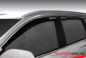 TFP คิ้วกันสาดประตู (Weather Guard) (อะคริลิคชาดำ) / Pajero 2015 TFP คิ้วกันสาดประตู (Weather Guard) (อะคริลิคชาดำ) / Pajero 2015