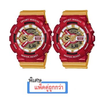 S SPORT Watch ชายและหญิง กันน้ำได้ดี GA110GB-1A แพ็คคู่ S SPORT Watch ชายและหญิง กันน้ำได้ดี GA110GB-1A แพ็คคู่