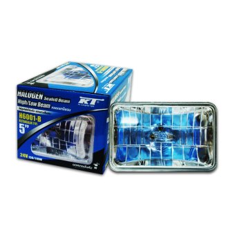 KT ไฟหน้าฮาโลเจนเหลี่ยมเล็ก H6001-B 24V 130/110W ฟ้าหน้าเรียบ KT ไฟหน้าฮาโลเจนเหลี่ยมเล็ก H6001-B 24V 130/110W ฟ้าหน้าเรียบ