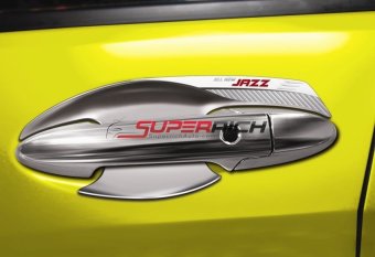 TFP ถาดรองมือเปิดประตู กันรอยประตู โครเมี่ยม (Door handle) / HD JAZZ 2014 TFP ถาดรองมือเปิดประตู กันรอยประตู โครเมี่ยม (Door handle) / HD JAZZ 2014